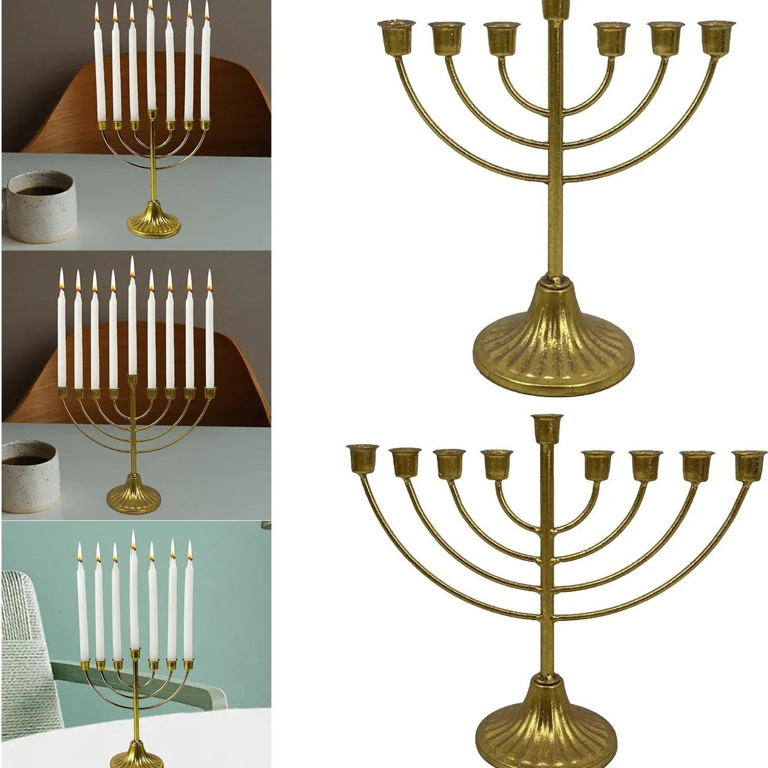 Menorah juive 9 branches dimensions produit comparaison taille