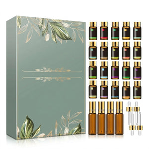 Coffret 28 huiles essentielles aromathérapie flacons 5ml