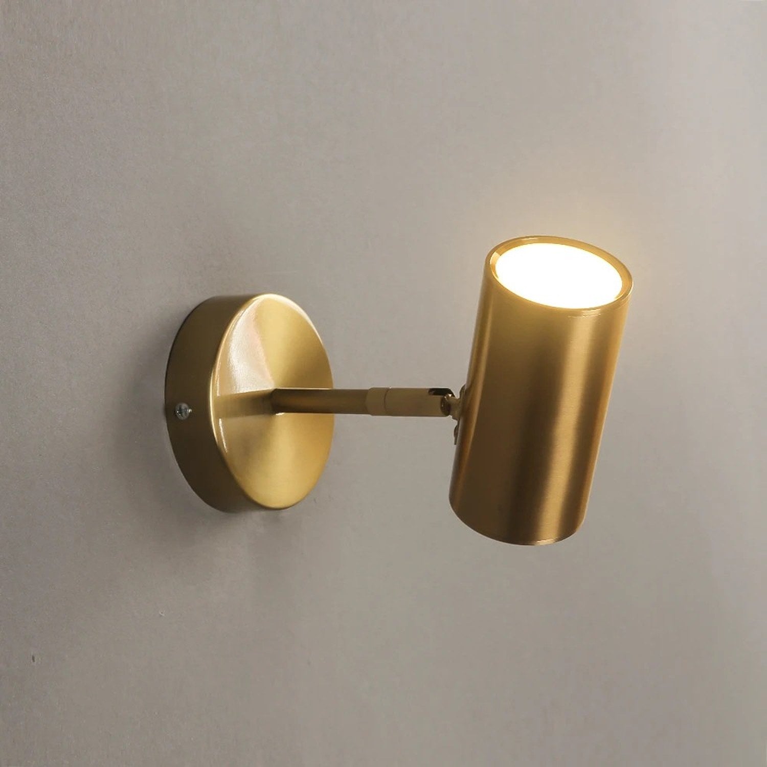 Applique murale LED abat-jour cylindrique gros plan