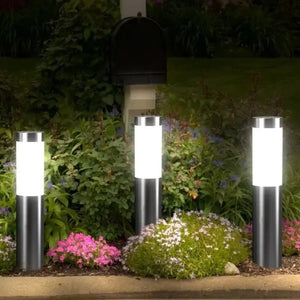 Lampadaire solaire extérieur jardin photo réelle 3