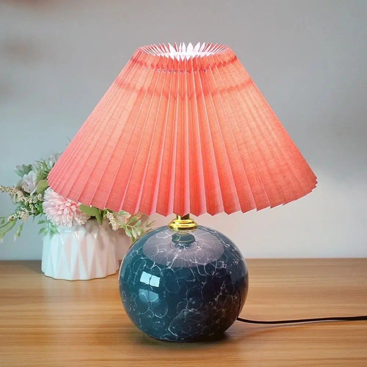 Abat-jour plissé PVC - lumière filtrée douce