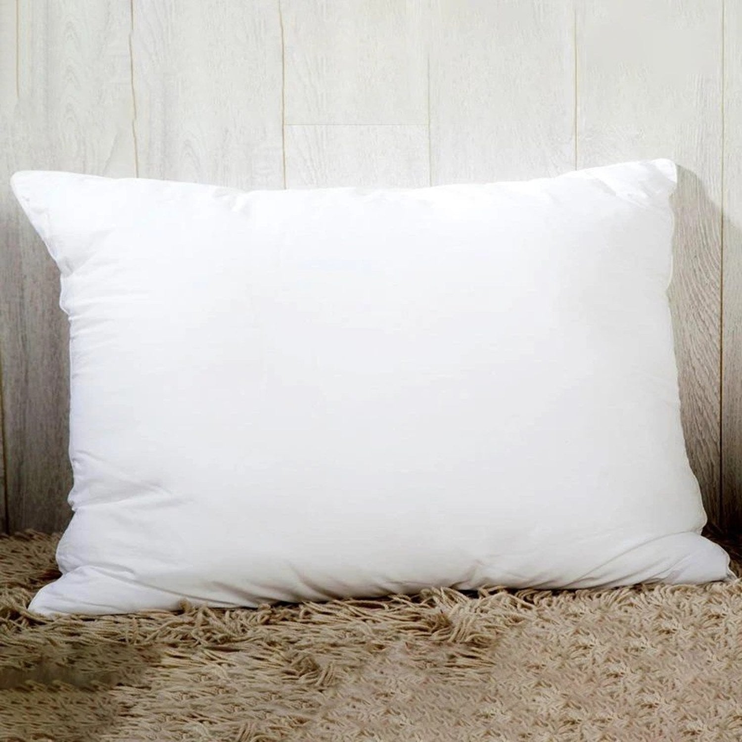 Housse de coussin blanche unie avant personnalisation