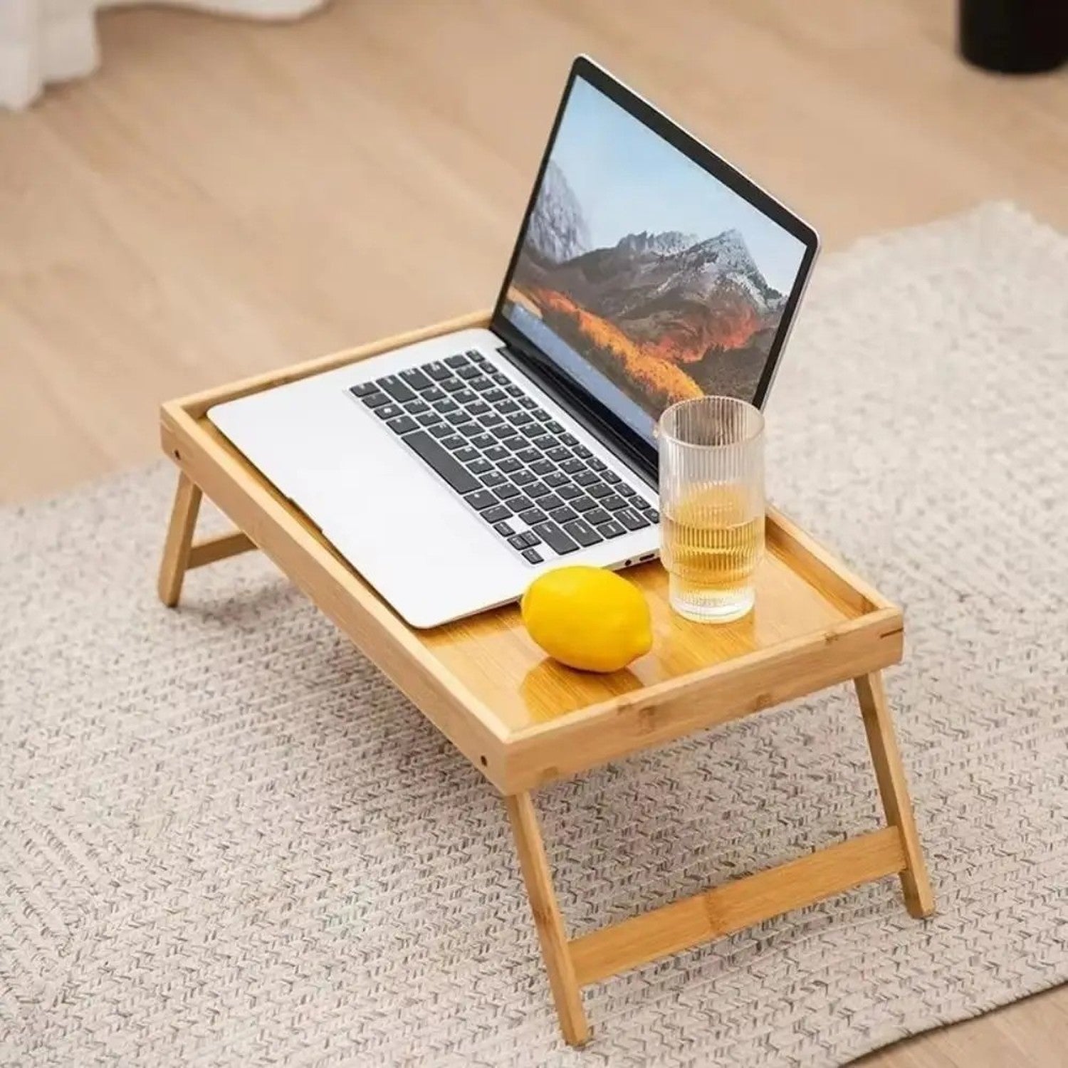 Plateau de lit en bambou pliable - vue 3