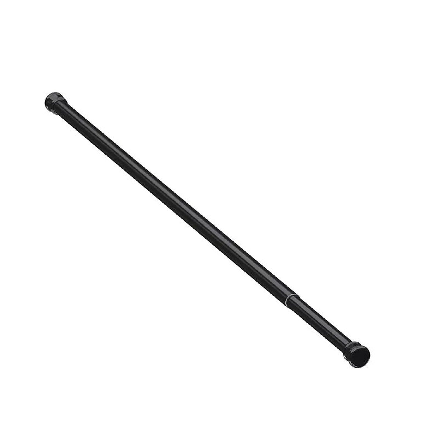 Tringle télescopique noire avec système de réglage central visible