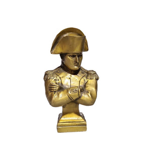 Buste Napoléon finition bronze sur fond neutre vue trois quarts profil