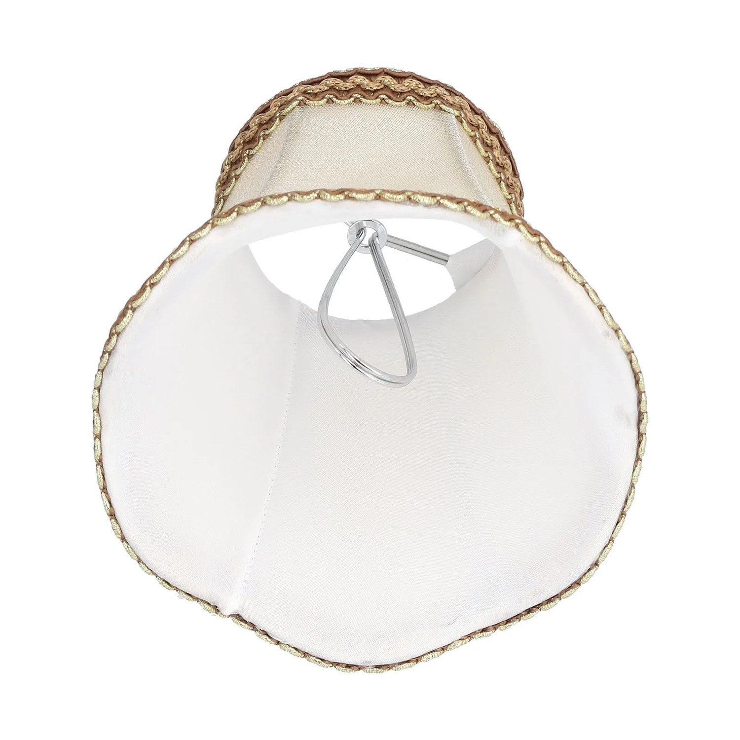 Lot de 3 abat-jours tissu E14 détail clip métal