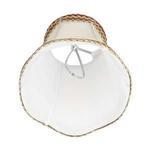 Lot de 3 abat-jours tissu E14 détail clip métal
