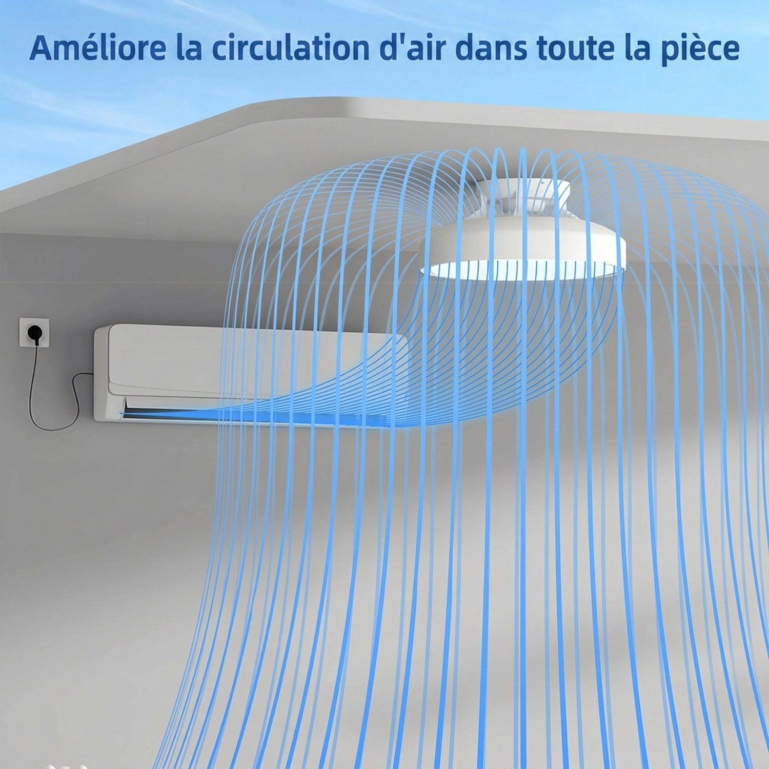 Mode lune veilleuse du plafonnier LED blanc avec lumière douce et diffuse