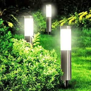 Lampadaire solaire extérieur jardin photo réelle 5