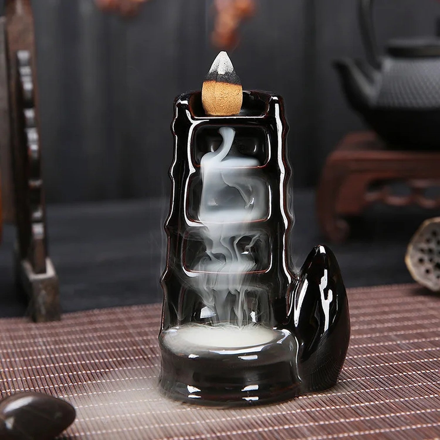 Brûleur d'encens à refoulement céramique vue 5