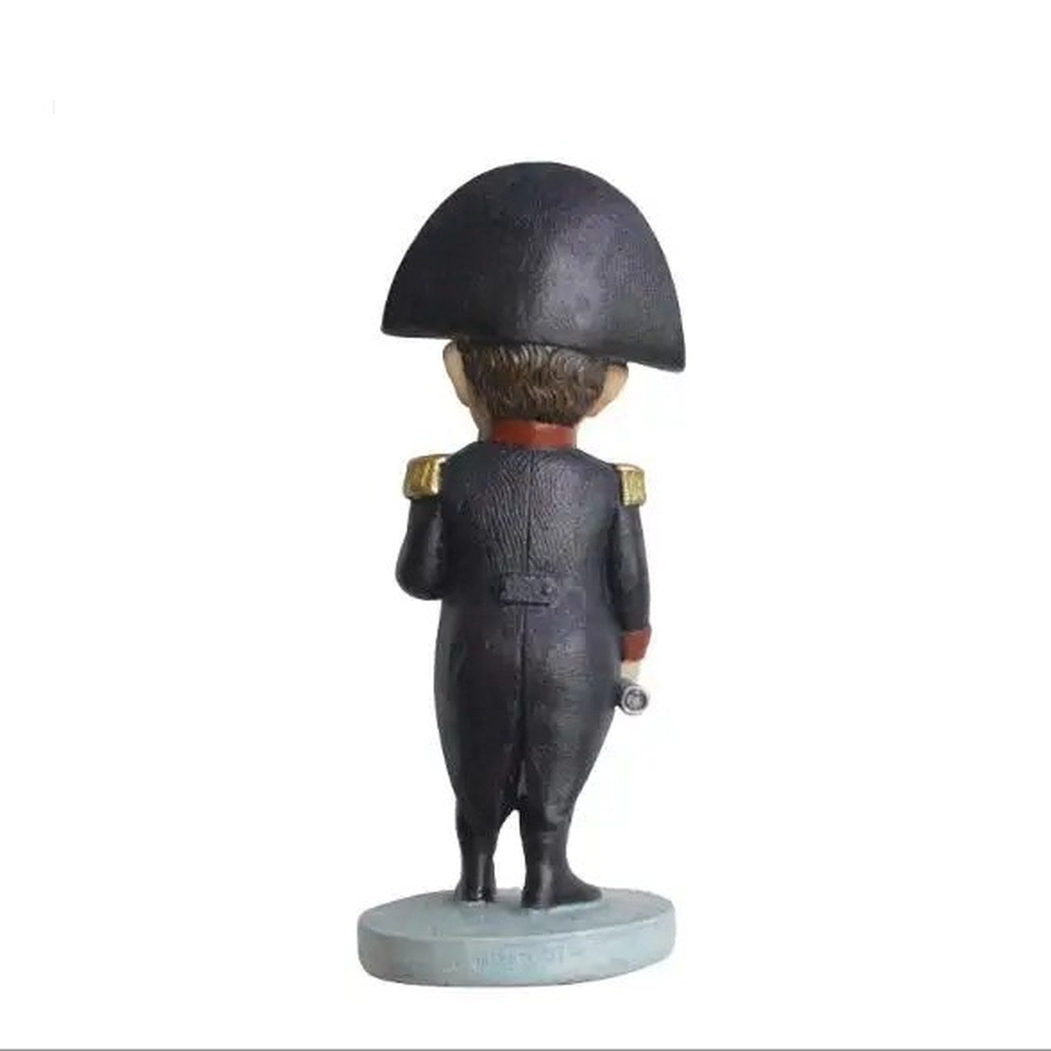 Vue de dos de la statue Napoléon Bonaparte en résine artisanale