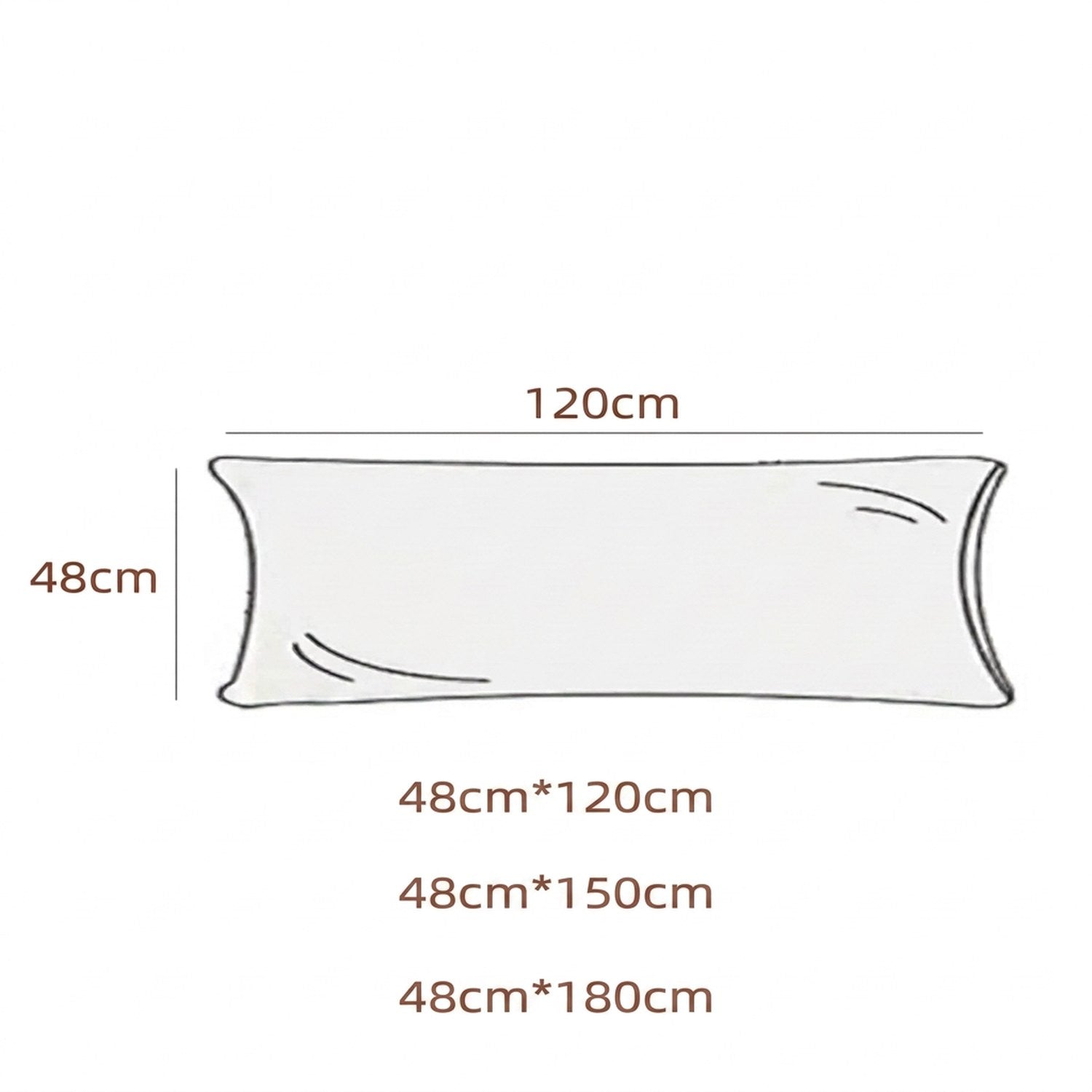 Dimensions de la taie de traversin en centimètres