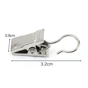 Dimensions de la pince crochet en métal longueur 3 virgule 2 cm et hauteur 0 virgule 9 cm