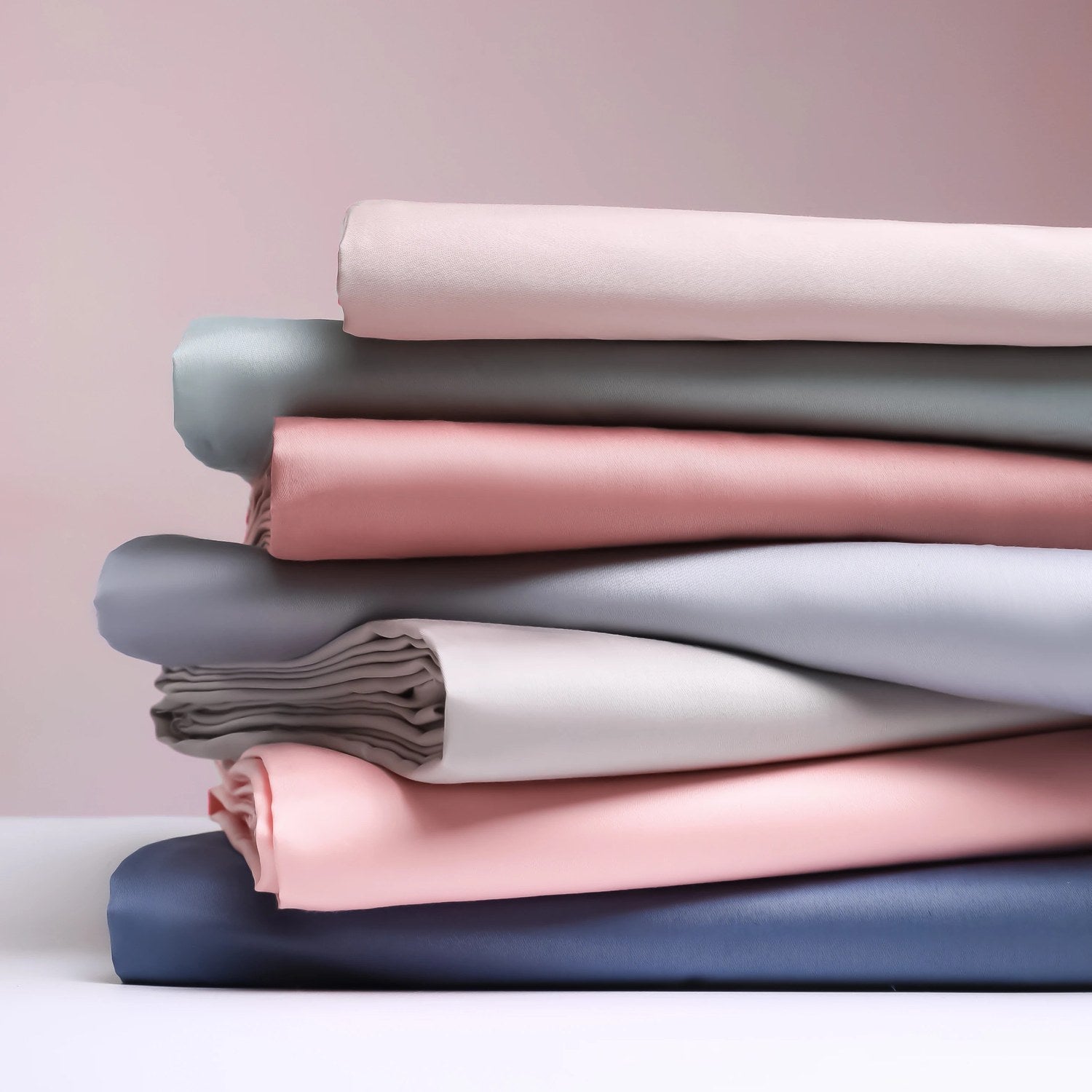 Photo AliExpress du drap plat blanc en coton égyptien posé sur un lit fait