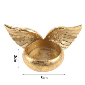 Dimensions bougeoir ailes d'ange résine largeur 5 cm hauteur 2 cm