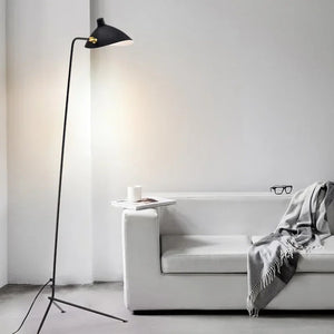 Lampadaire trépied 1 bras salon déco moderne