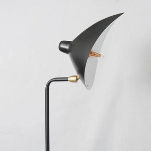 Abat-jour saucoupe orientable accent laiton détail