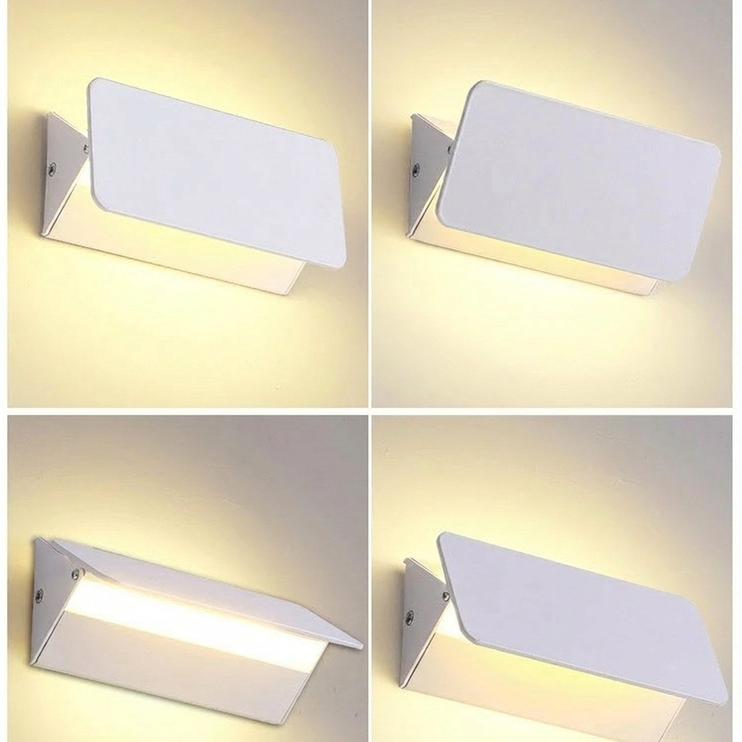 Cache orientable à 270 degrés de l'applique murale LED en 4 positions