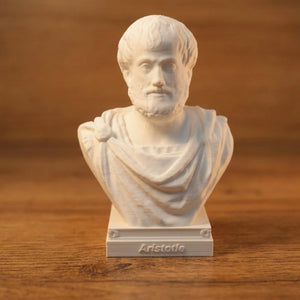 Buste Aristote format 10cm impression 3D blanc