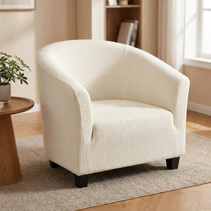 Housse de fauteuil cabriolet en maille polaire blanche