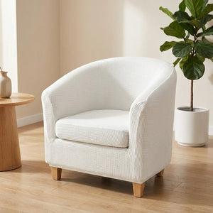 Housse de fauteuil cabriolet extensible couleur Blanc