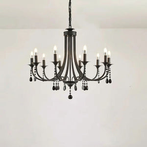 10 bras cristaux noirs