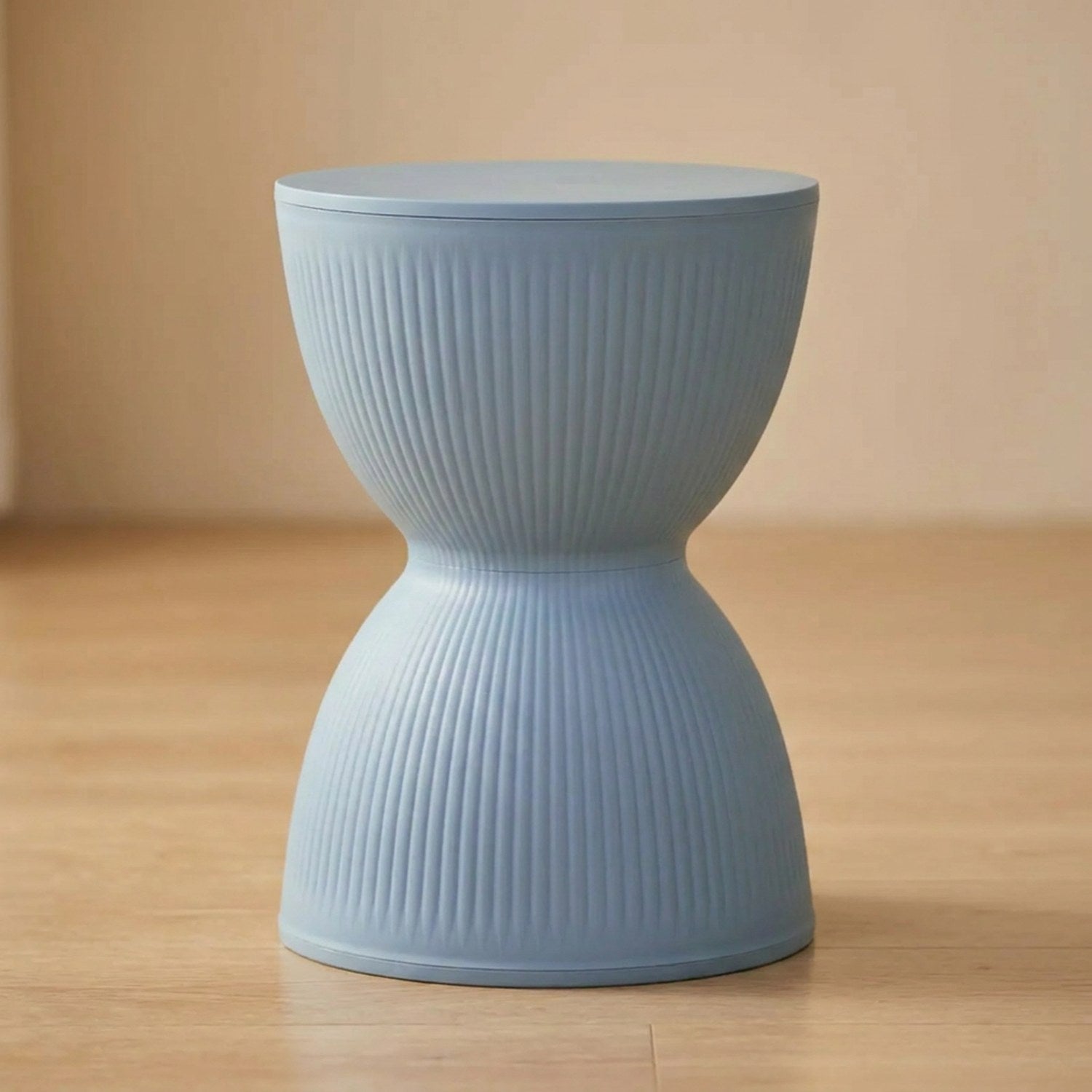 Tabouret rond nordique coloris bleu gris pastel
