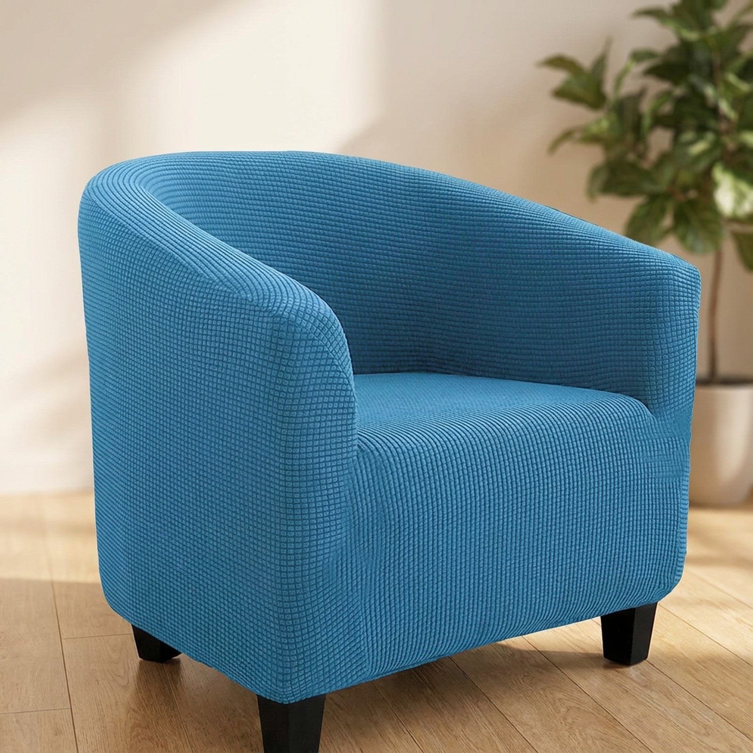 Housse de fauteuil cabriolet extensible couleur bleue