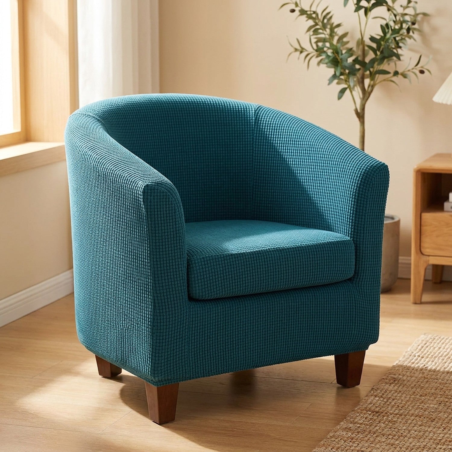 Housse de fauteuil cabriolet extensible couleur bleu petrole