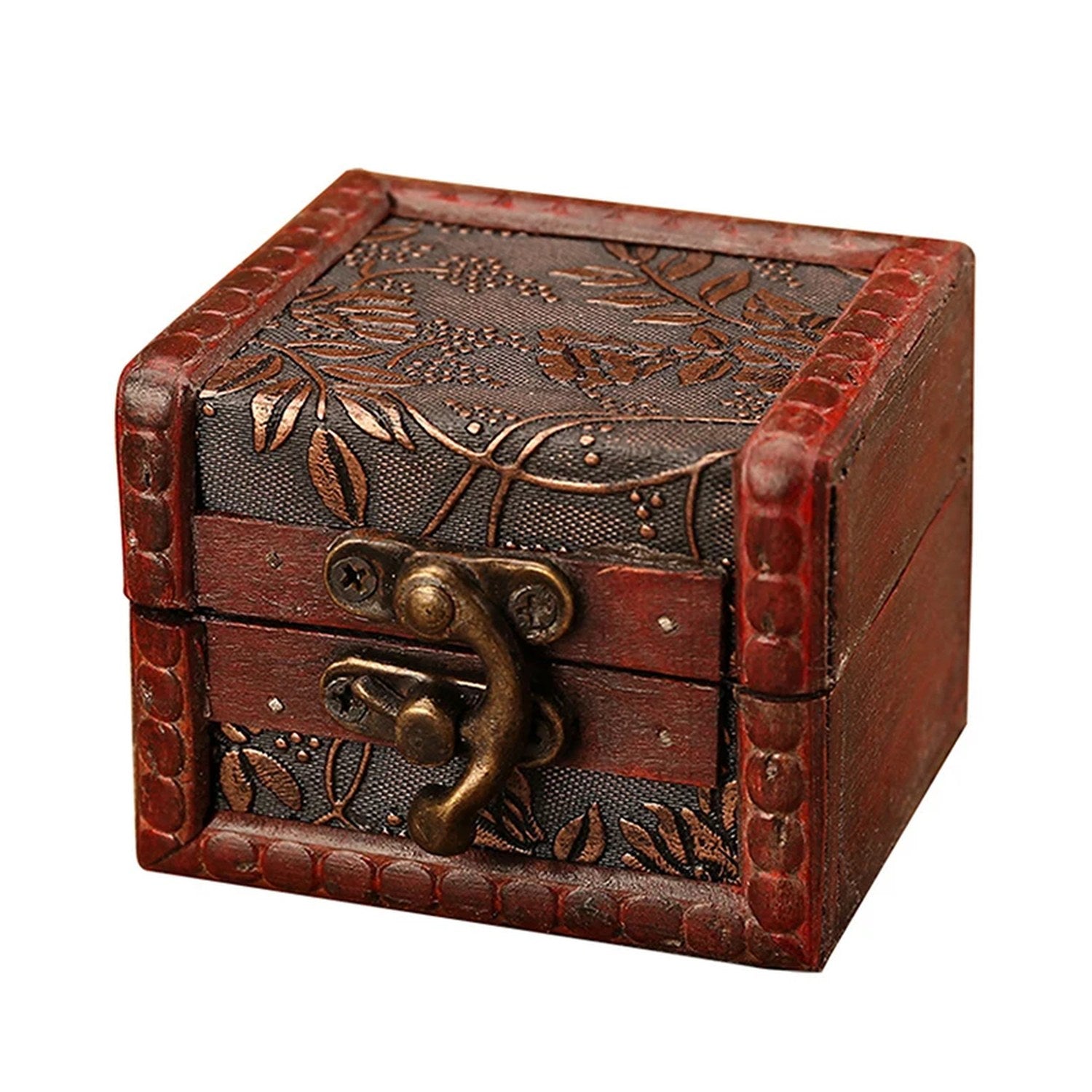 Boite à bijoux bois vintage chinois détail 1