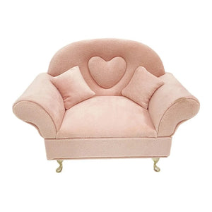 Boîte à bijoux Fauteuil arrondi velours rose
