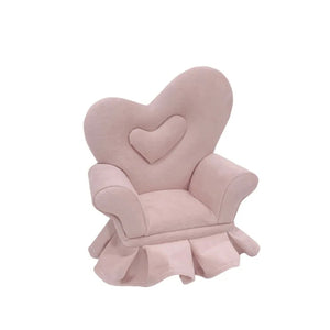 Boîte à bijoux Fauteuil froncé velours rose