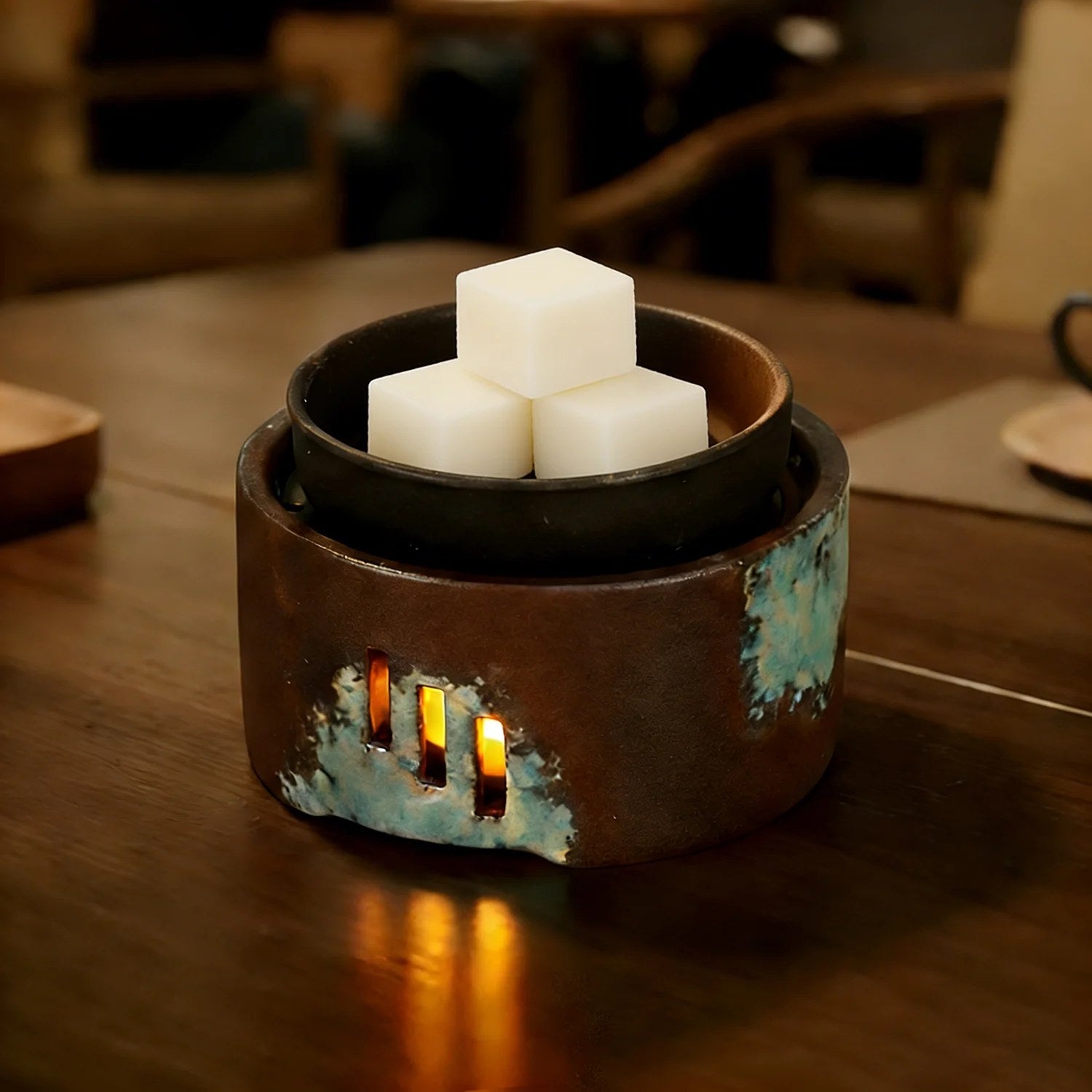 Brûle-parfums céramique wabi-sabi vue 3