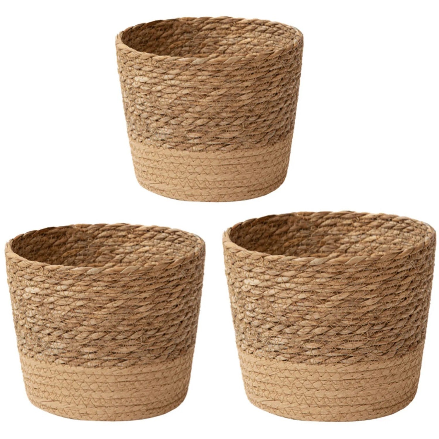Cache-pot panier osier naturel - vue 2