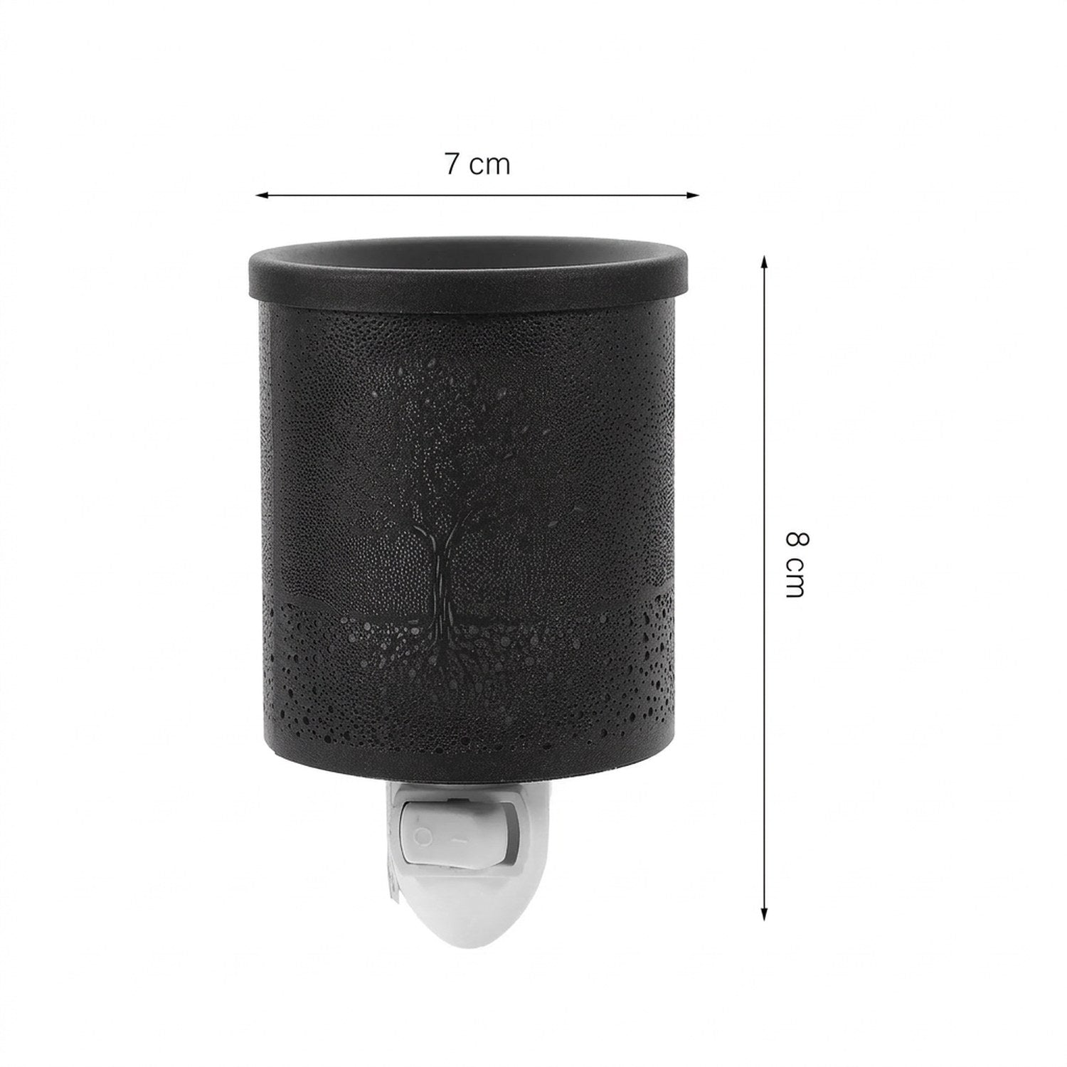 Dimensions du chauffe-cire électrique 7 cm de diamètre et 8 cm de hauteur