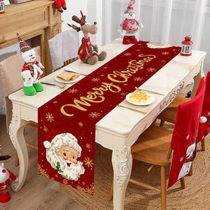 Chemin de table Noël polyester 35x180 cm - vue 1