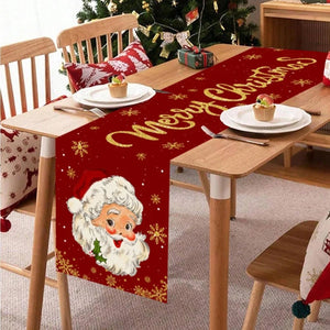 Chemin de table Noël polyester 35x180 cm - vue 3