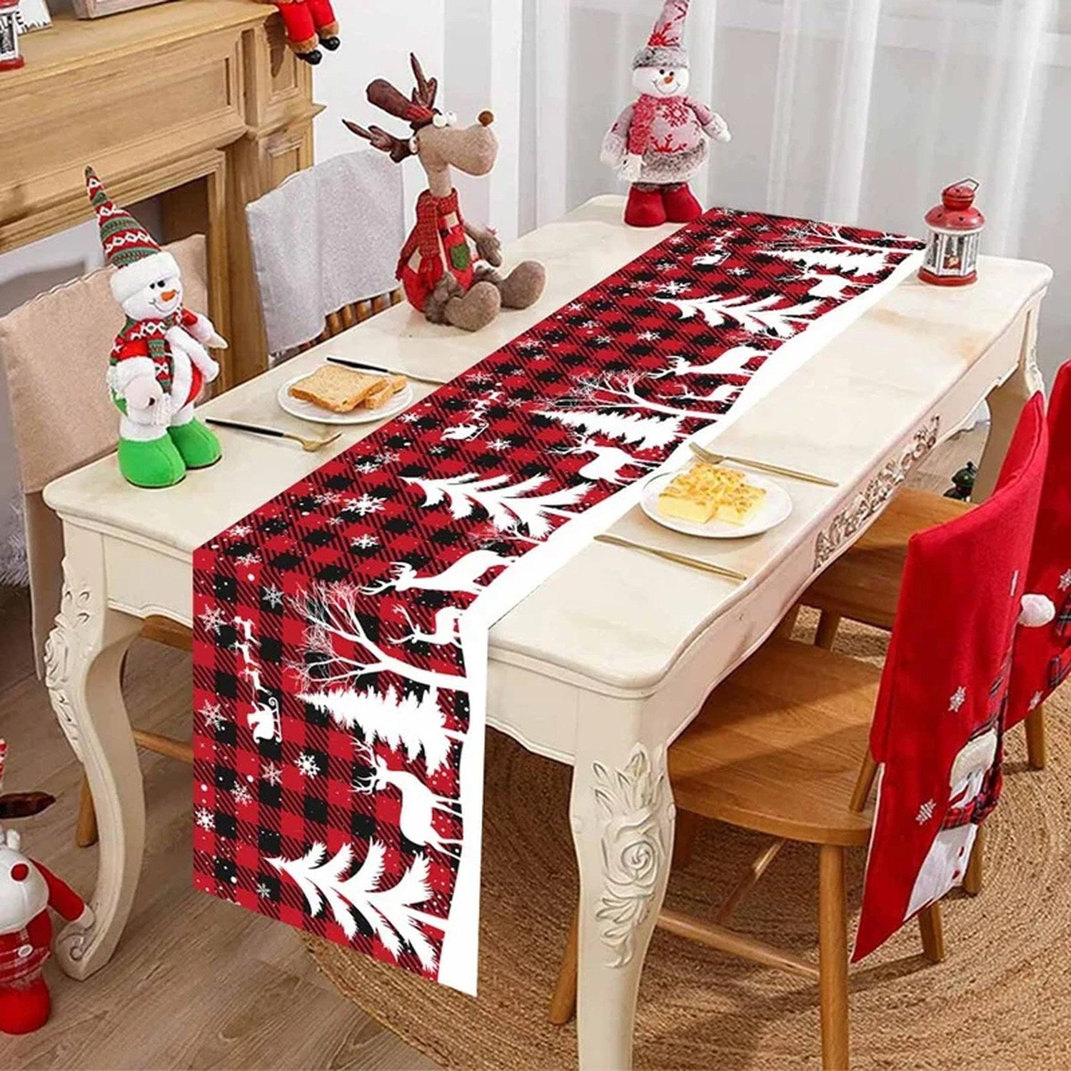 Chemin de table Noël - Guirlande de Noël