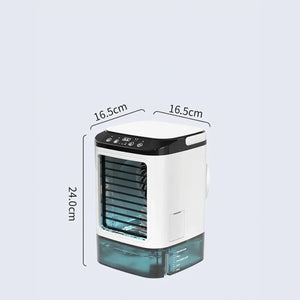 Dimensions du climatiseur portable 16,5 x 16,5 x 24 cm