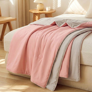 Couverture d'été rafraîchissante coloris rose
