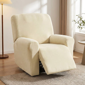 Housse de fauteuil relax inclinable crème