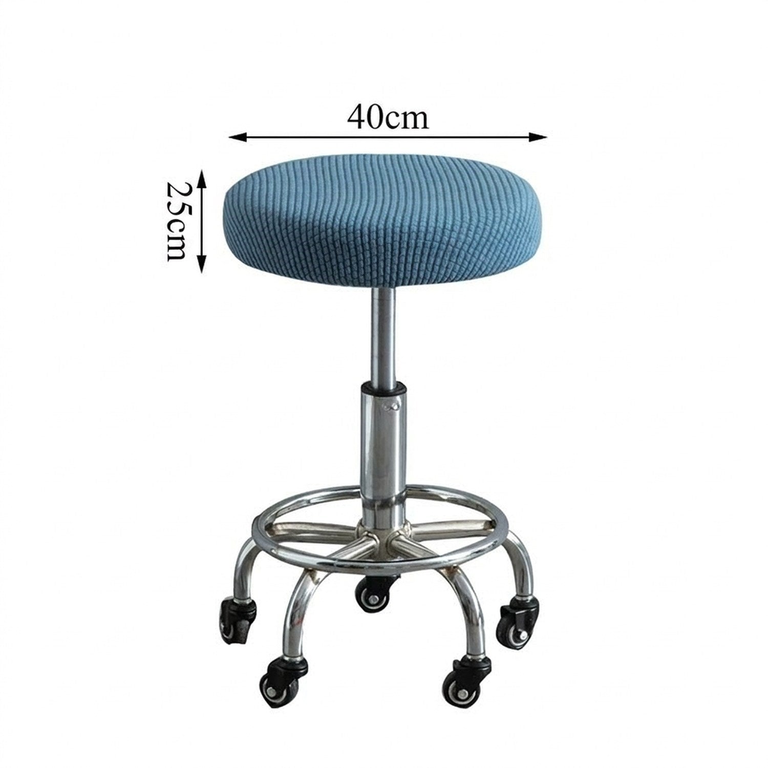 Dimensions de la housse de chaise ronde en cm