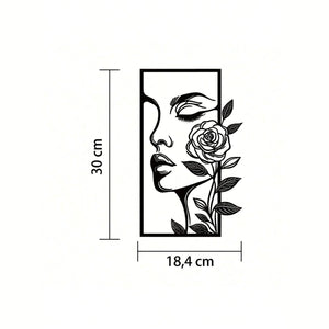 Dimensions de la décoration murale métal 30 x 18,4 cm