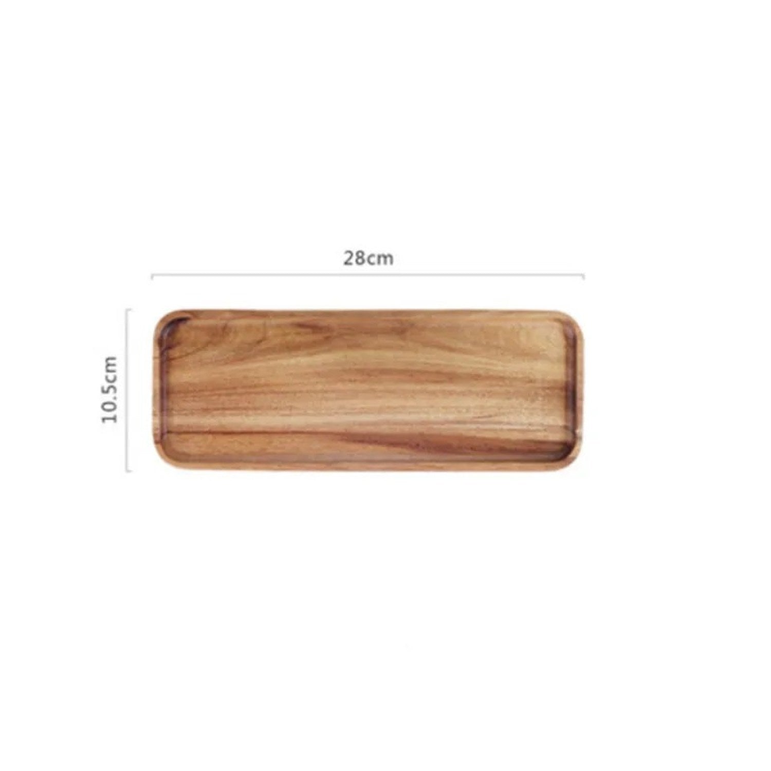 Dimensions plateau bois acacia 28×10,5 cm