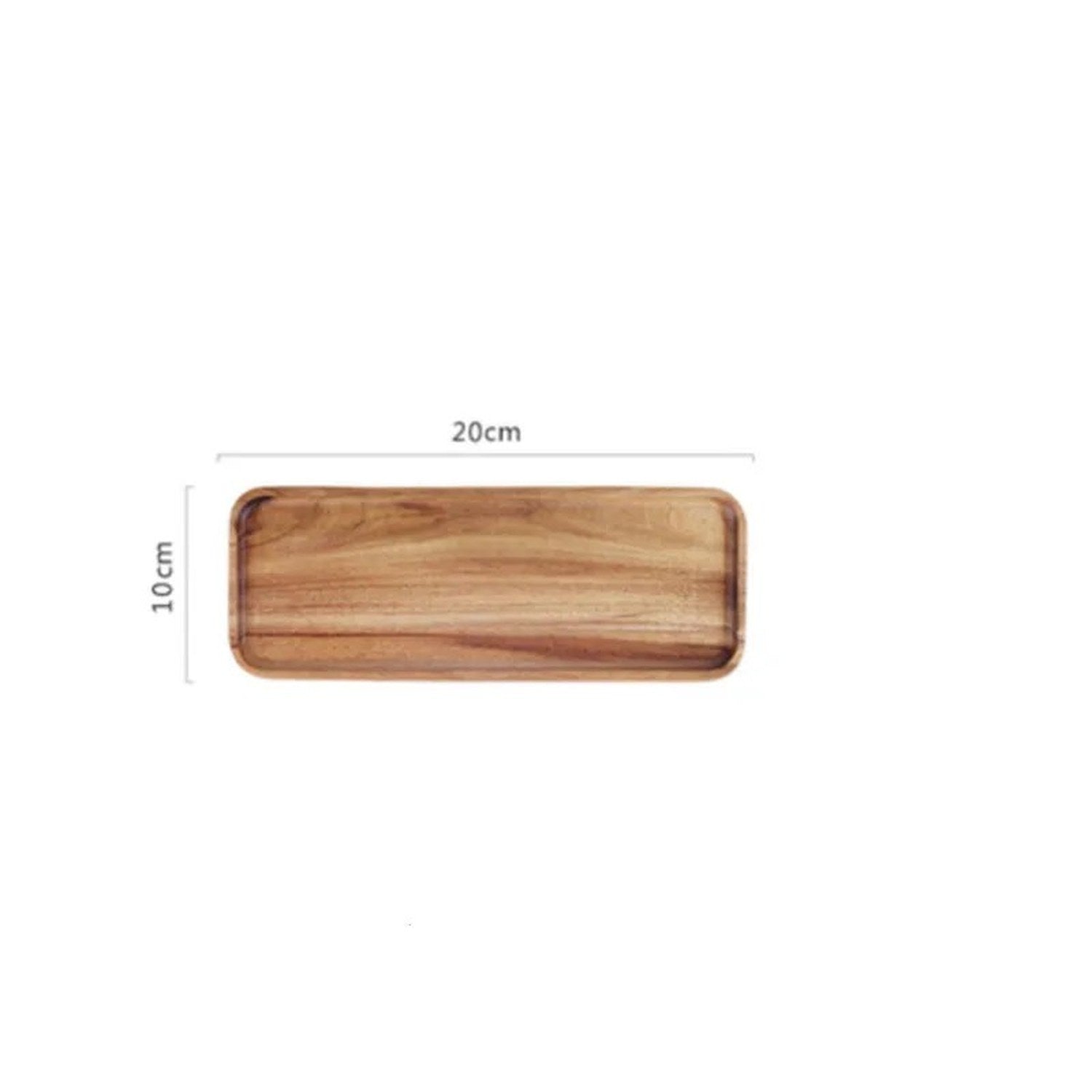 Dimensions plateau bois acacia 20×10 cm