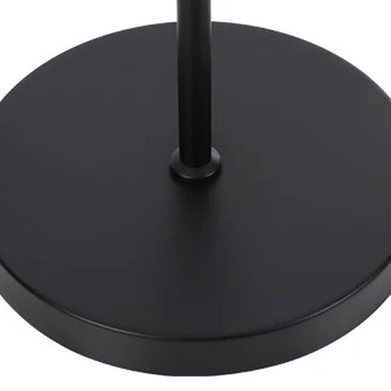 Base circulaire stable lampadaire noir Ø 22 cm détail socle