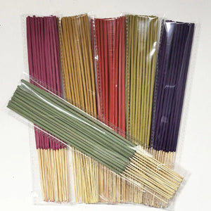 Coffret 6 ensembles bâtons d'encens aromatiques toutes fragrances maison