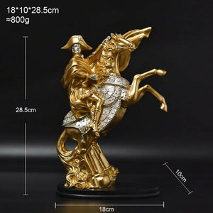 Dimensions de la statue Napoléon dorée 18 × 10 × 28,5 cm
