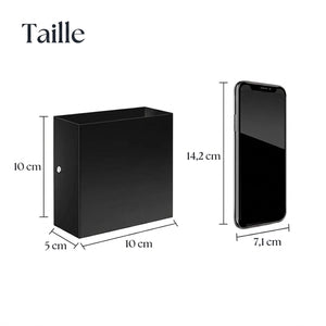 Dimensions de l'applique murale LED 10 cm de haut 10 cm de large et 5 cm de profondeur