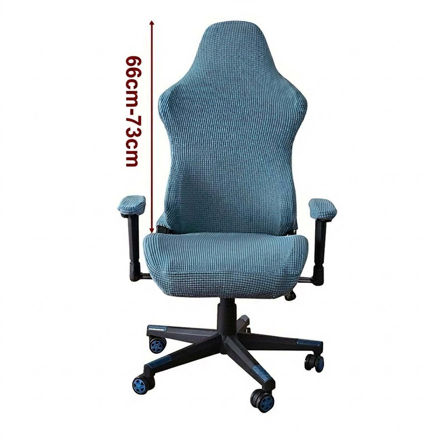 Hauteur de dossier compatible de la housse de chaise gaming en centimètres